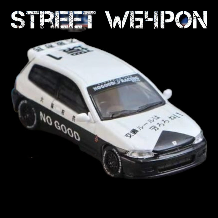 Honda Civic EG6 OSAKA JDM Police livery Car 1:64 by Street Weapon