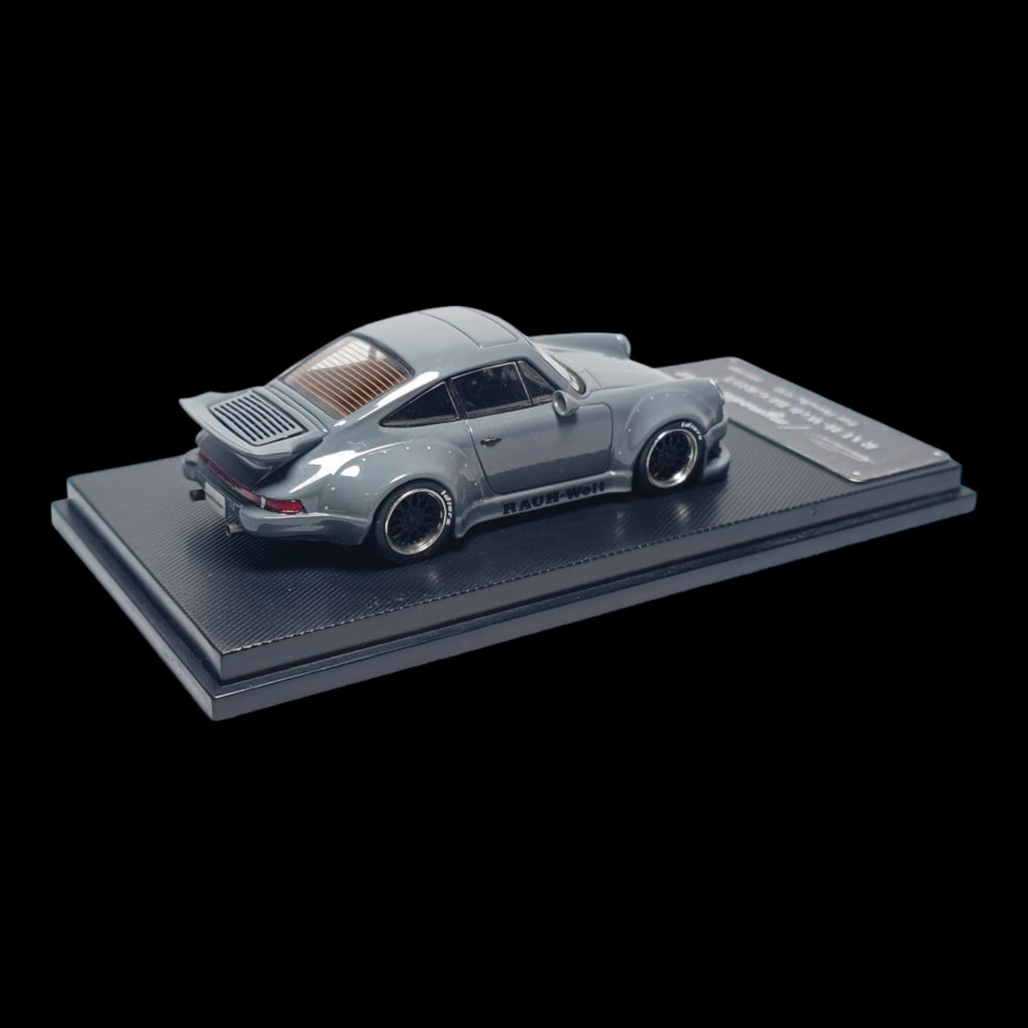 Porsche RWB 930 Cement Grey Ducktail Diecast 1:64 by MC 3