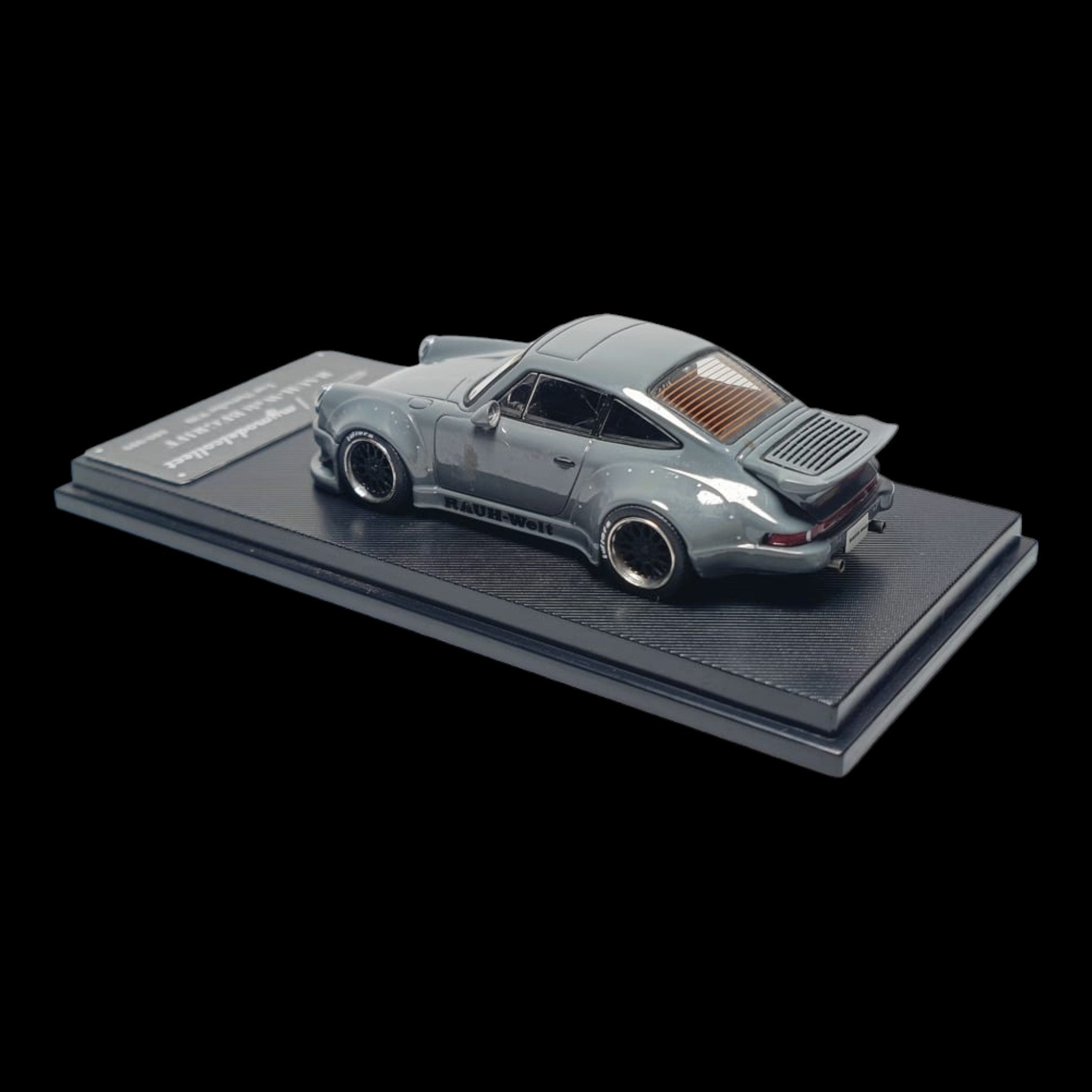 Porsche RWB 930 Cement Grey Ducktail Diecast 1:64 by MC 6