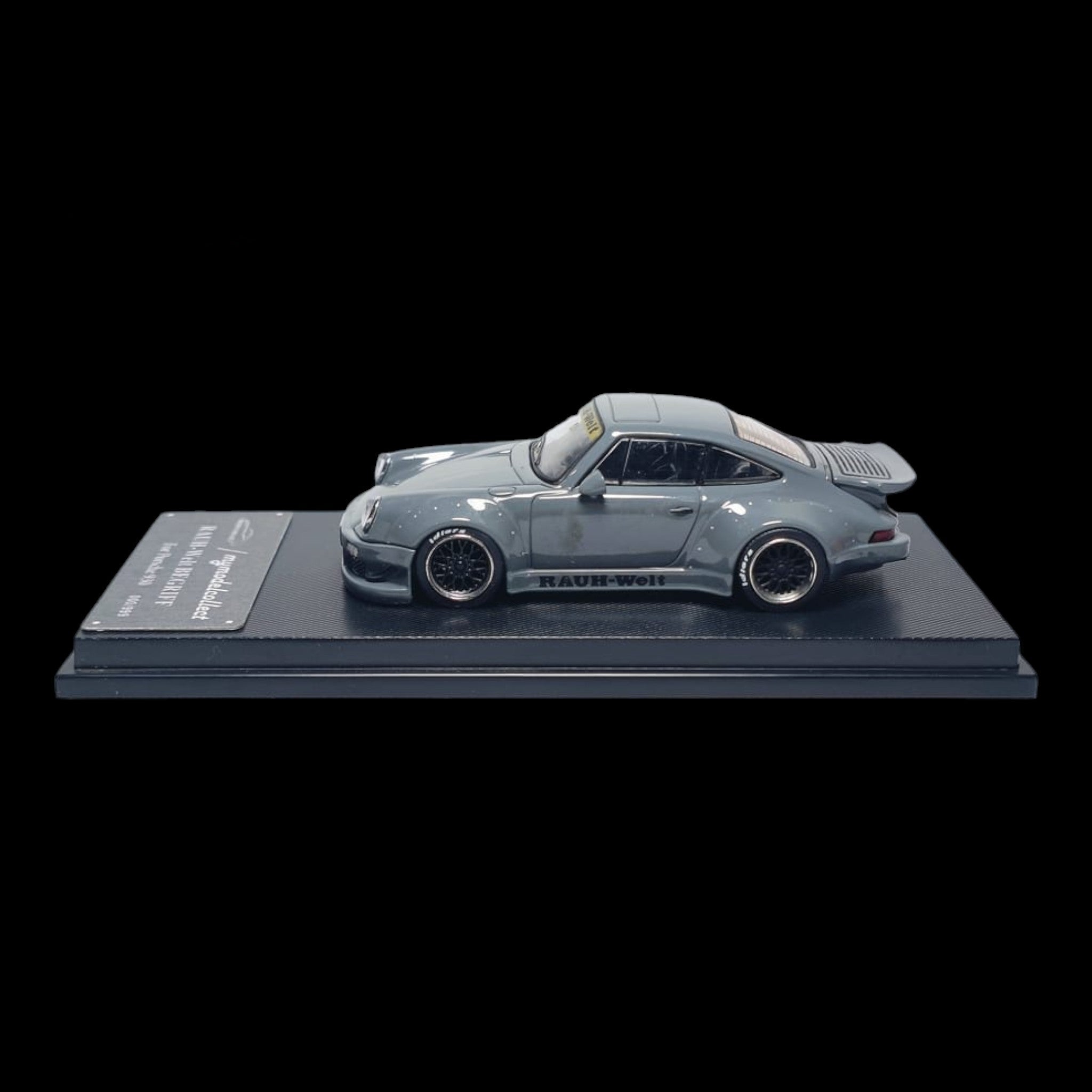 Porsche RWB 930 Cement Grey Ducktail Diecast 1:64 by MC 2