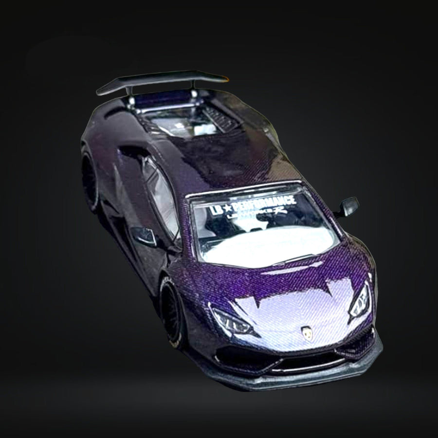 Lamborghini Huracan LP610 LB 1.0 Purple Carbon Fiber 1:64 by King Model