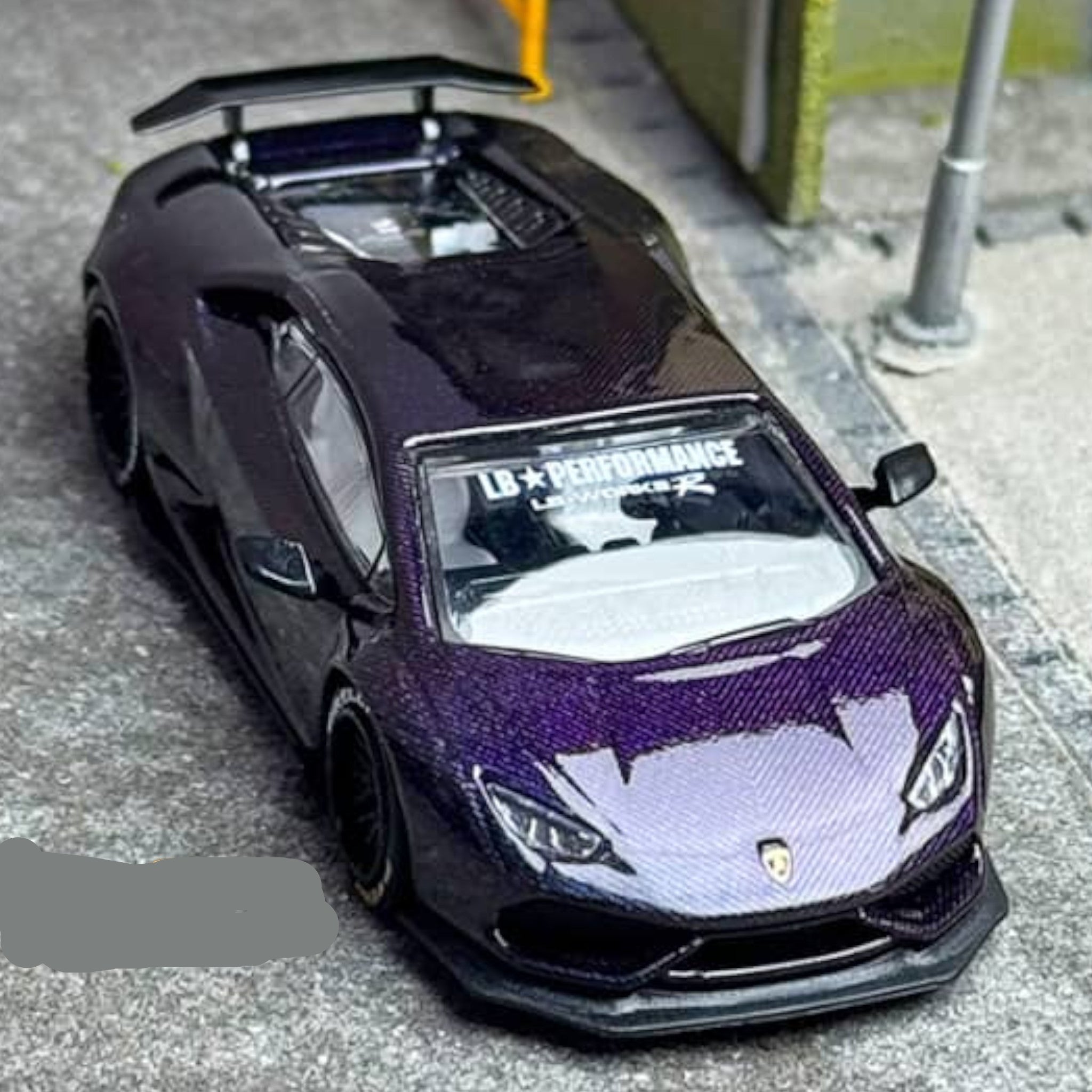 Lamborghini Huracan LP610 LB 1.0 Purple Carbon Fiber 1:64 by King
