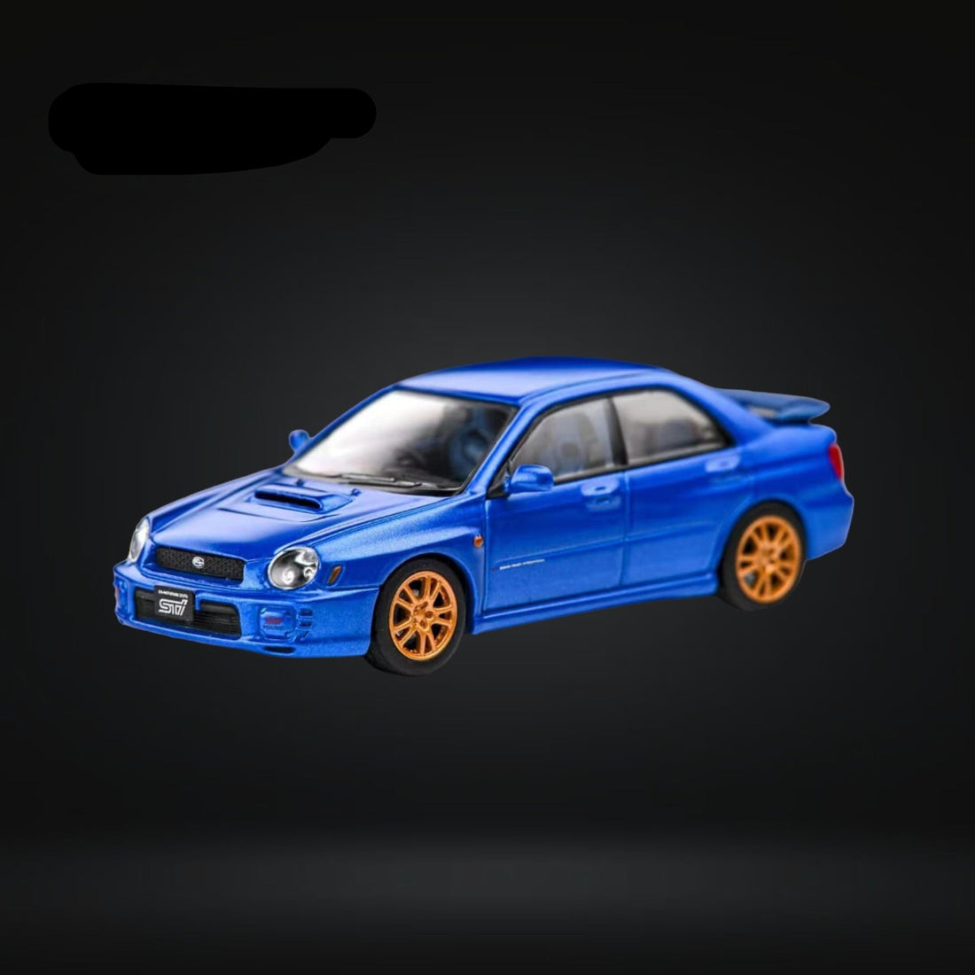 Subaru Impreza WRX STI 7th Gen Sedan Blue Gold Wheels 1:64 by Furuya