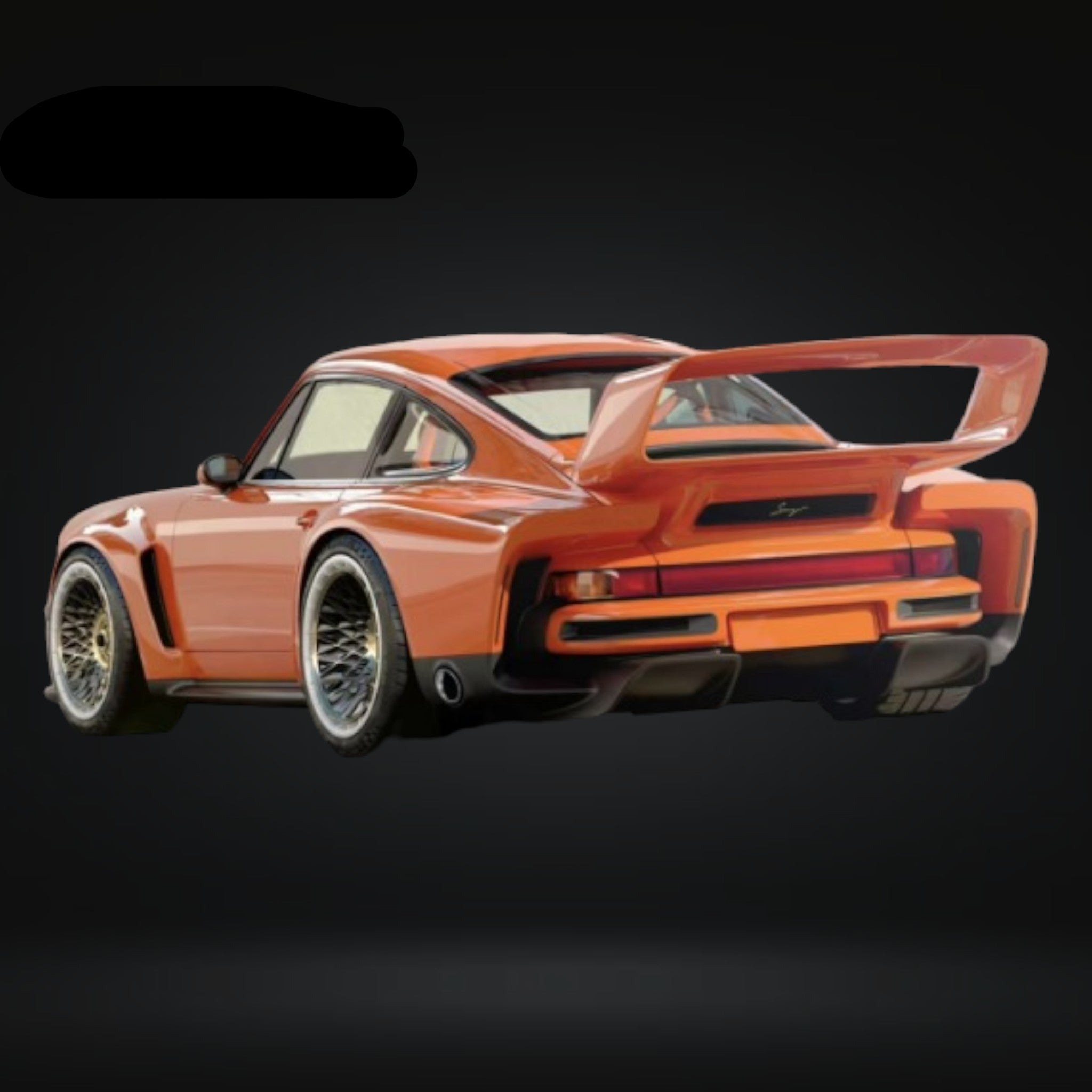 Porsche Singer DLS Turbo Orange 1:64 by FindClassically - 3