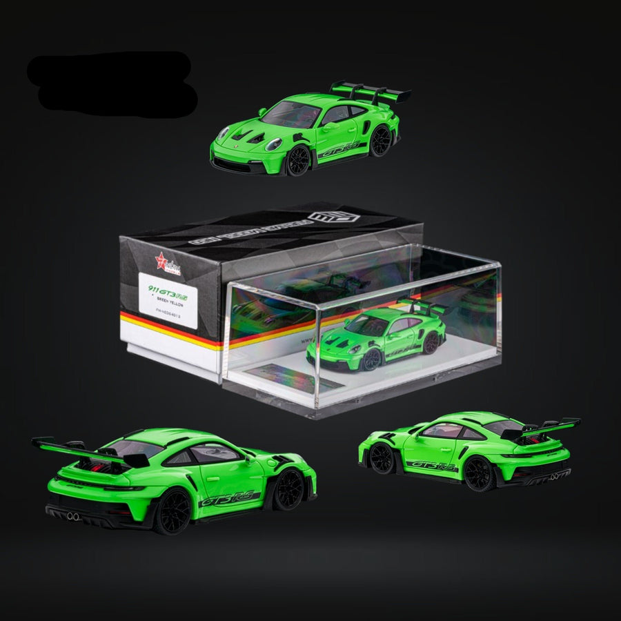 Porsche 911 (992) GT3 RS in Green-Yellow 1:64 by FuelMe