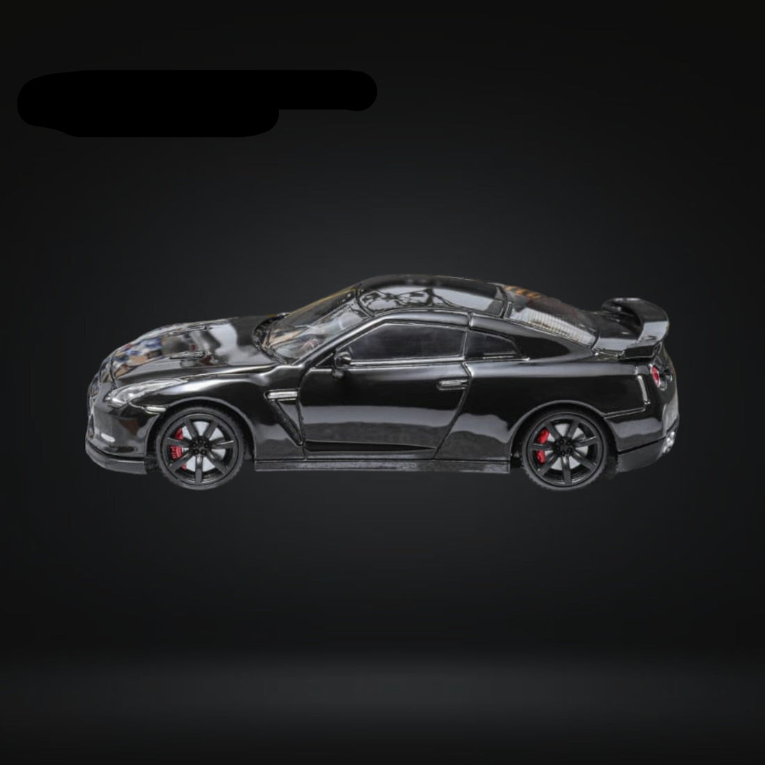 Nissan Skyline GT-R R35 Black With Openable Hood 1:64 by Focal Horizon - 4