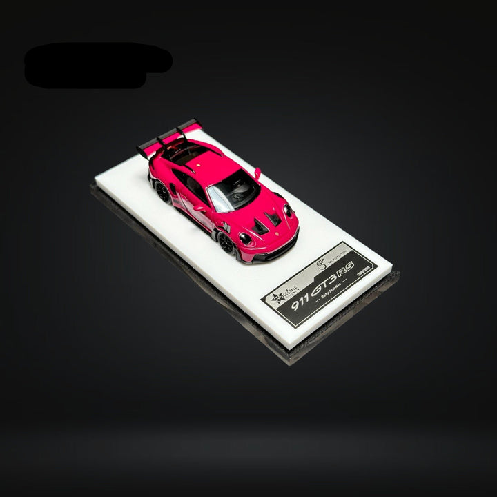 Porsche 911 (992) GT3 RS in Ruby Star Neo 1:64 by FuelMe  Front Mounted View