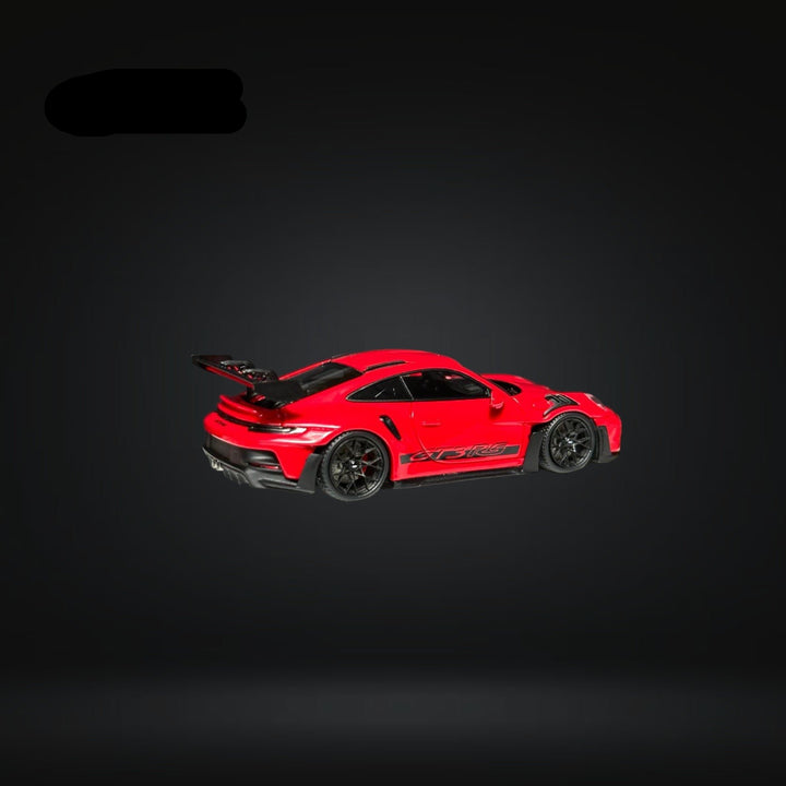 Porsche 911 (992) GT3 RS in Guards Red 1:64 by FuelMe Angled View