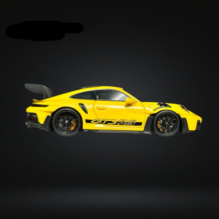 Porsche 911 (992) GT3 RS in Racing Yellow 1:64 by FuelMe Side View