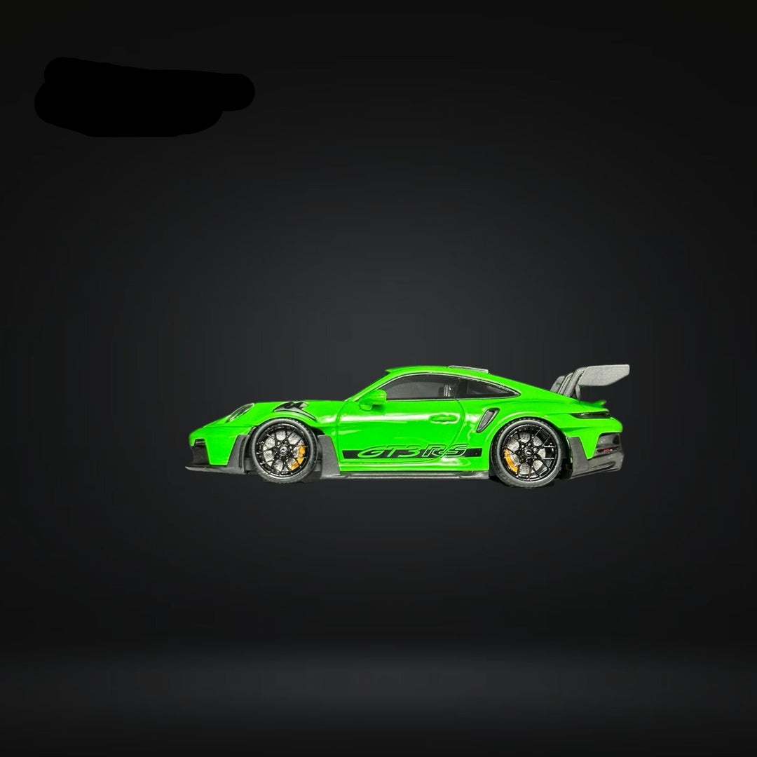 Porsche 911 (992) GT3 RS Lizard Green 1:64 by FuelMe Driver Side View