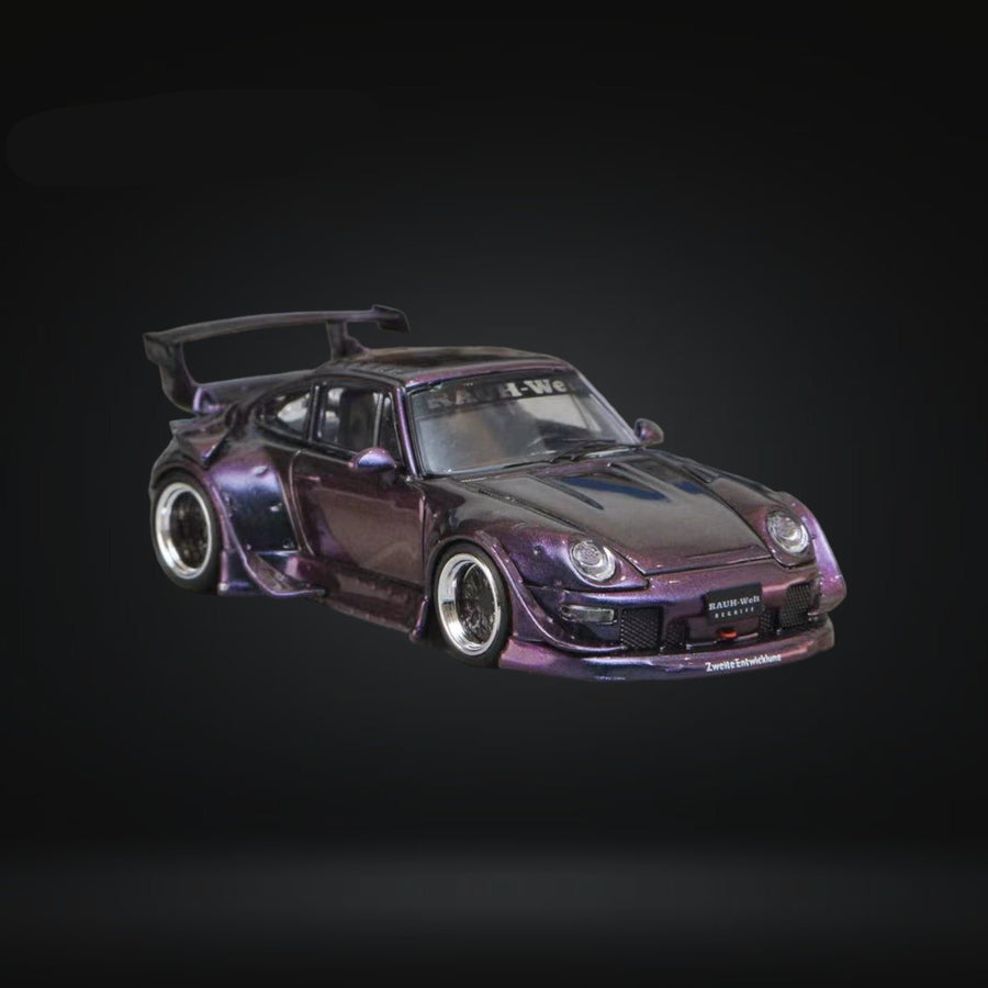 Porsche RWB 993 Chameleon Purple Low Wing 1:64 by Street Weapon