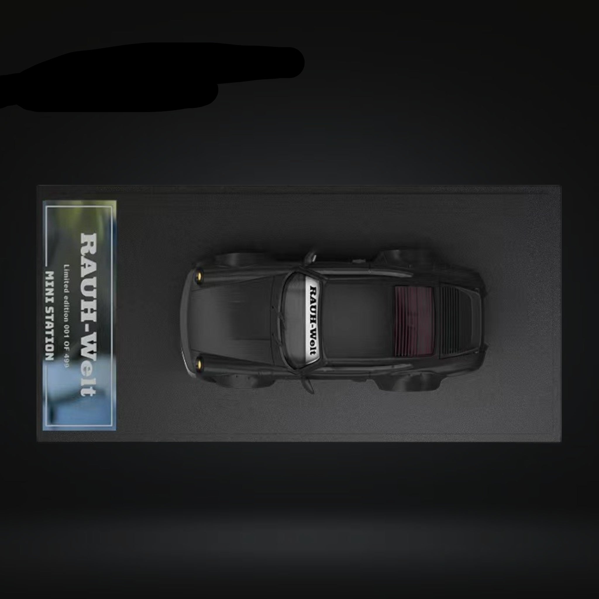 Porsche RWB 964 Samurai Black Ordinary 1:64 by Mini Station - 3 