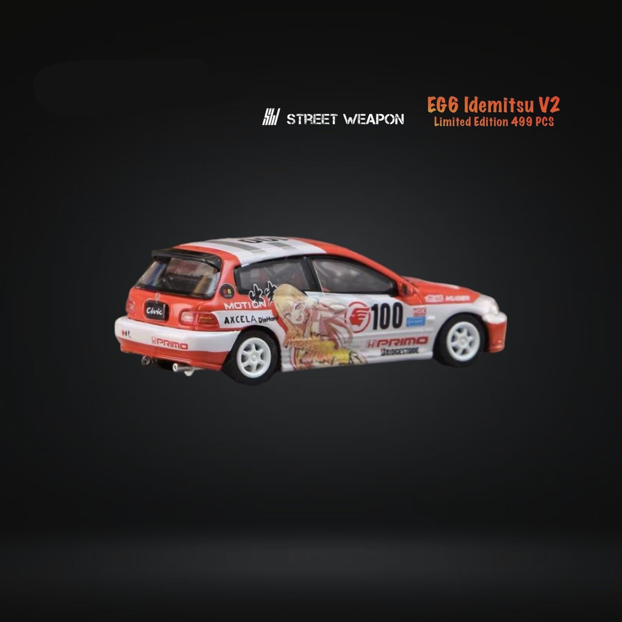 Honda Civic EG6 Idemitsu V2 1:64 by Street Weapon Angled Passenger  