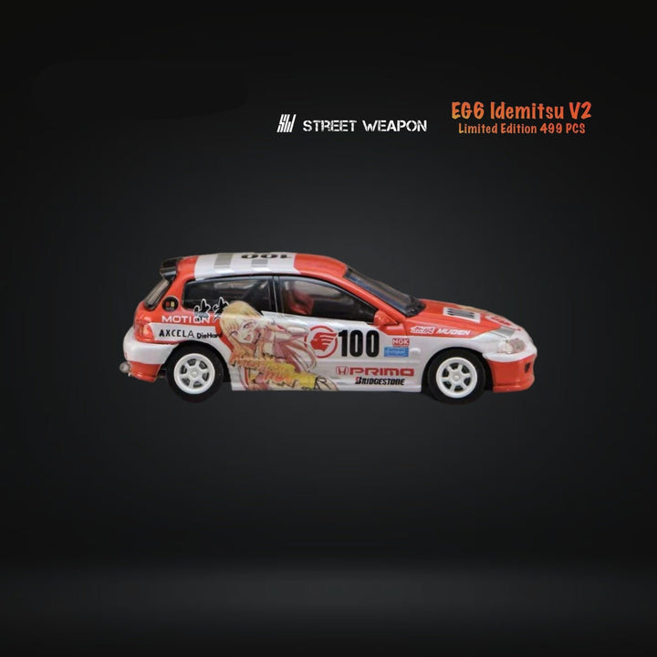 Honda Civic EG6 Idemitsu V2 1:64 by Street Weapon Side View