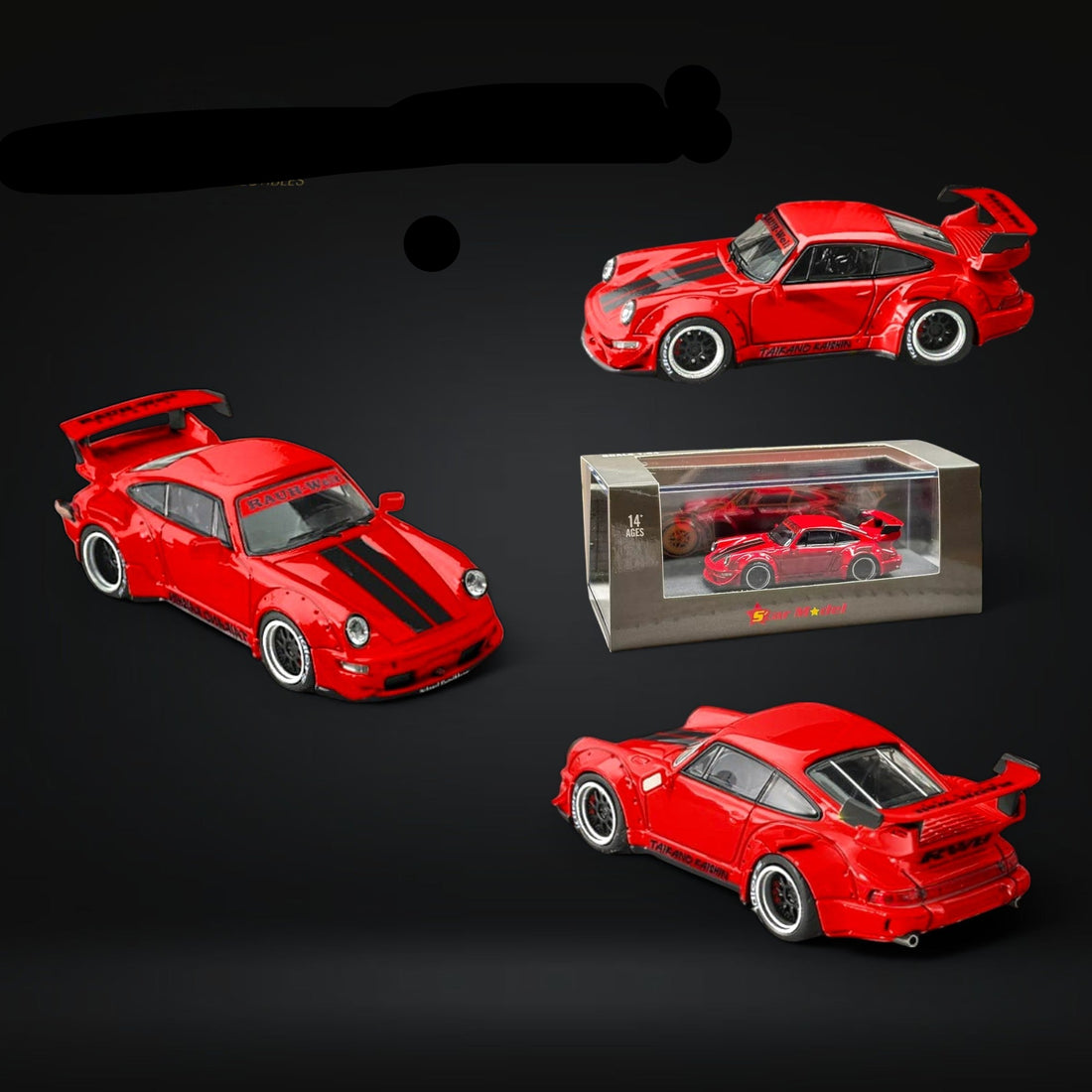 Porsche RWB 964 GT Wing Taikano Red Ordinary 1:64 by Star Model