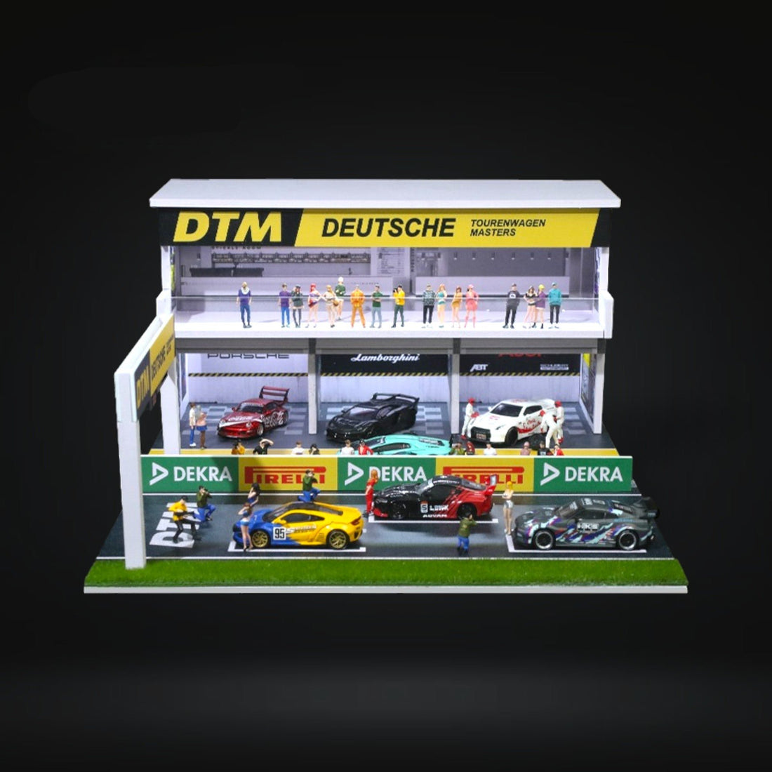 DTM Light Version Track Diorama 1:64 by MoreArt MO925301 Front View