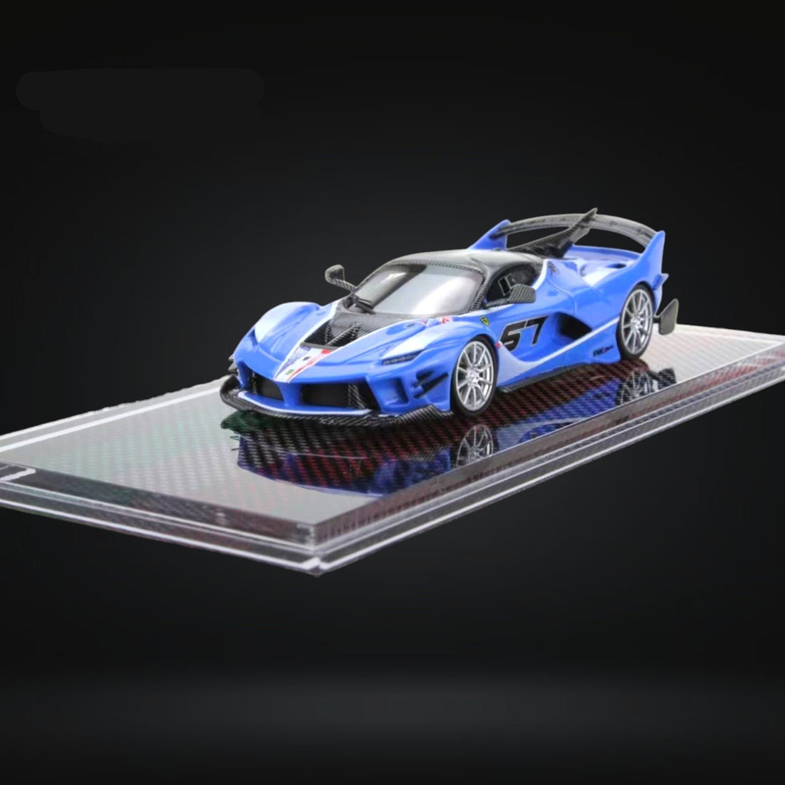 Ferrari FXX-K Evo Sea Blue #67 Resin Limited Edition 1:64 by U2