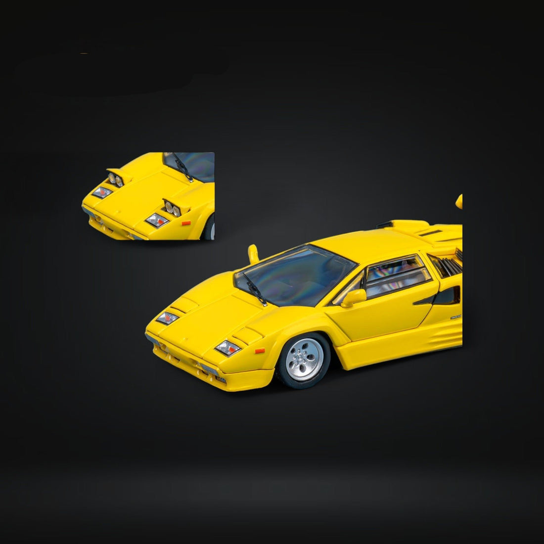 Lamborghini Countach LP5000 QV yellow 1:64 by FindClassically - 4