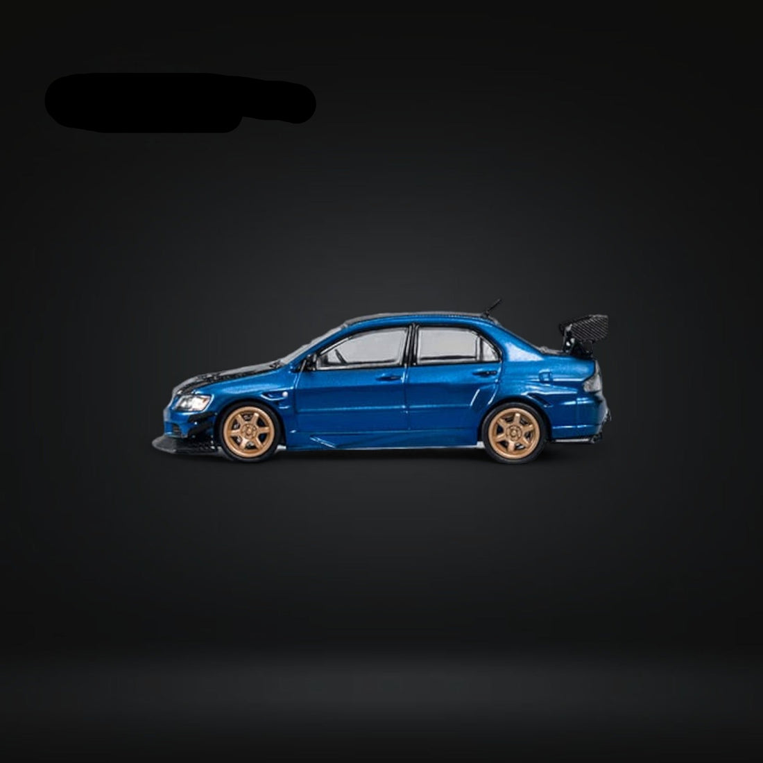 Mitsubishi Lancer Evo IX 9 Metallic Blue With Carbon Hood 1:64 CM64-EVOIX-10CR by CM Model - 4