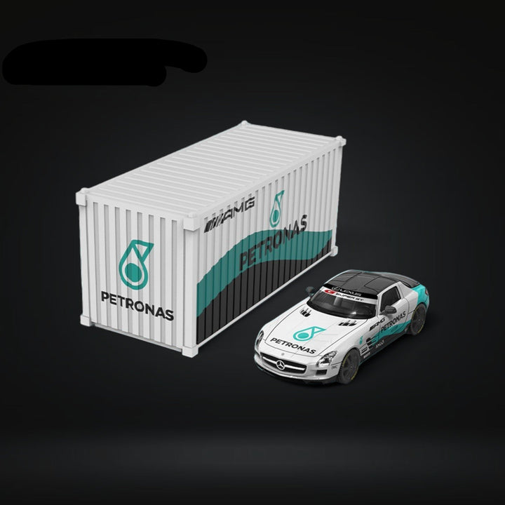 Mercedes Benz SLS Petronas Livery Container Version 1:64 TM643319-T by TimeMicro