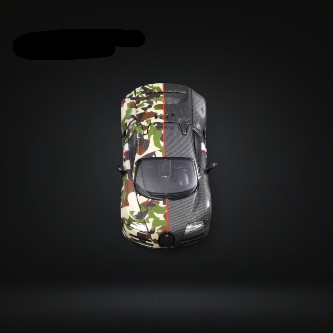 Bugatti Veyron in Semi-Camouflage Livery Diecast 1:64 by Mortal 3