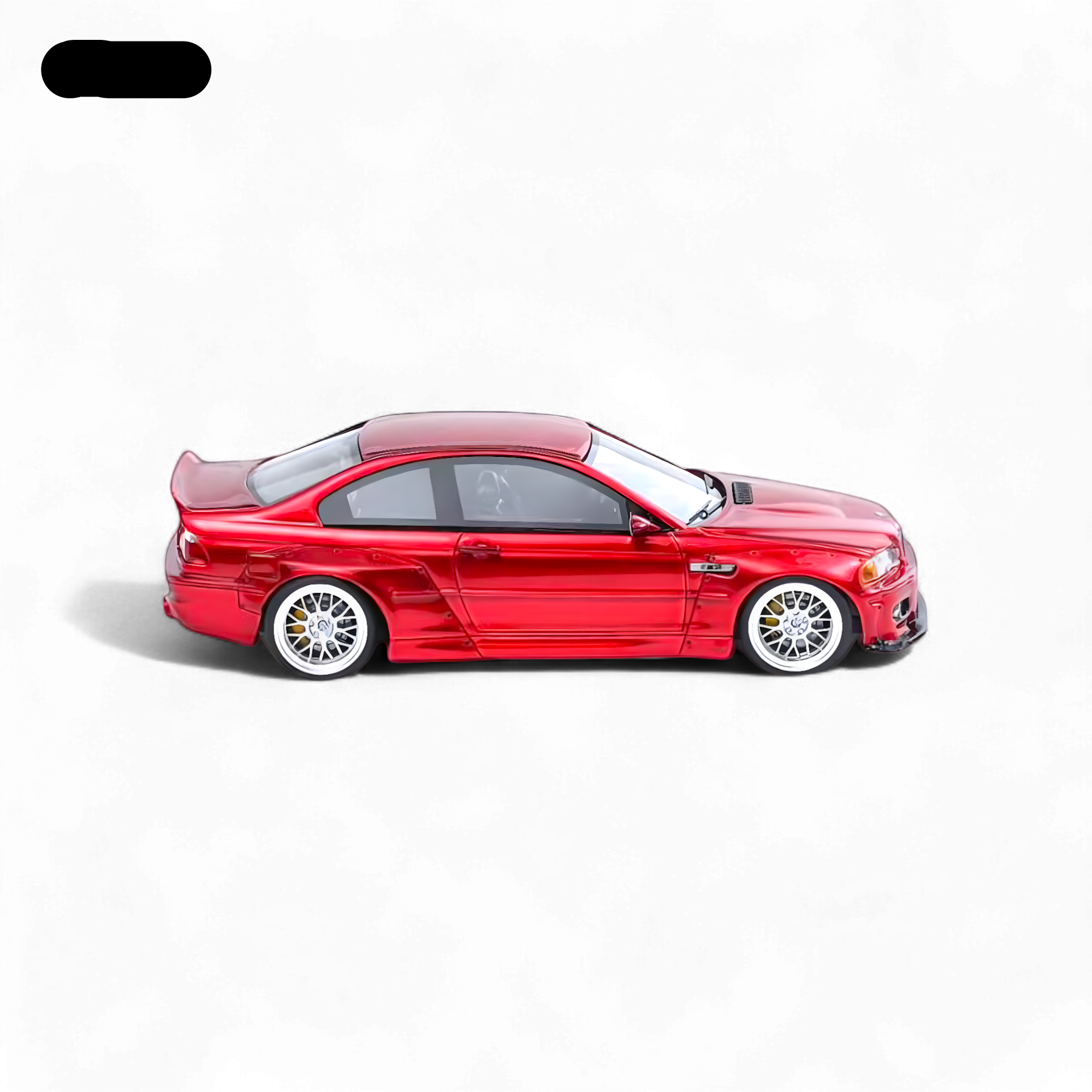 BMW M3 E46 Widebody Pandem in Metallic Red Resin 1:64 by FLAME 2