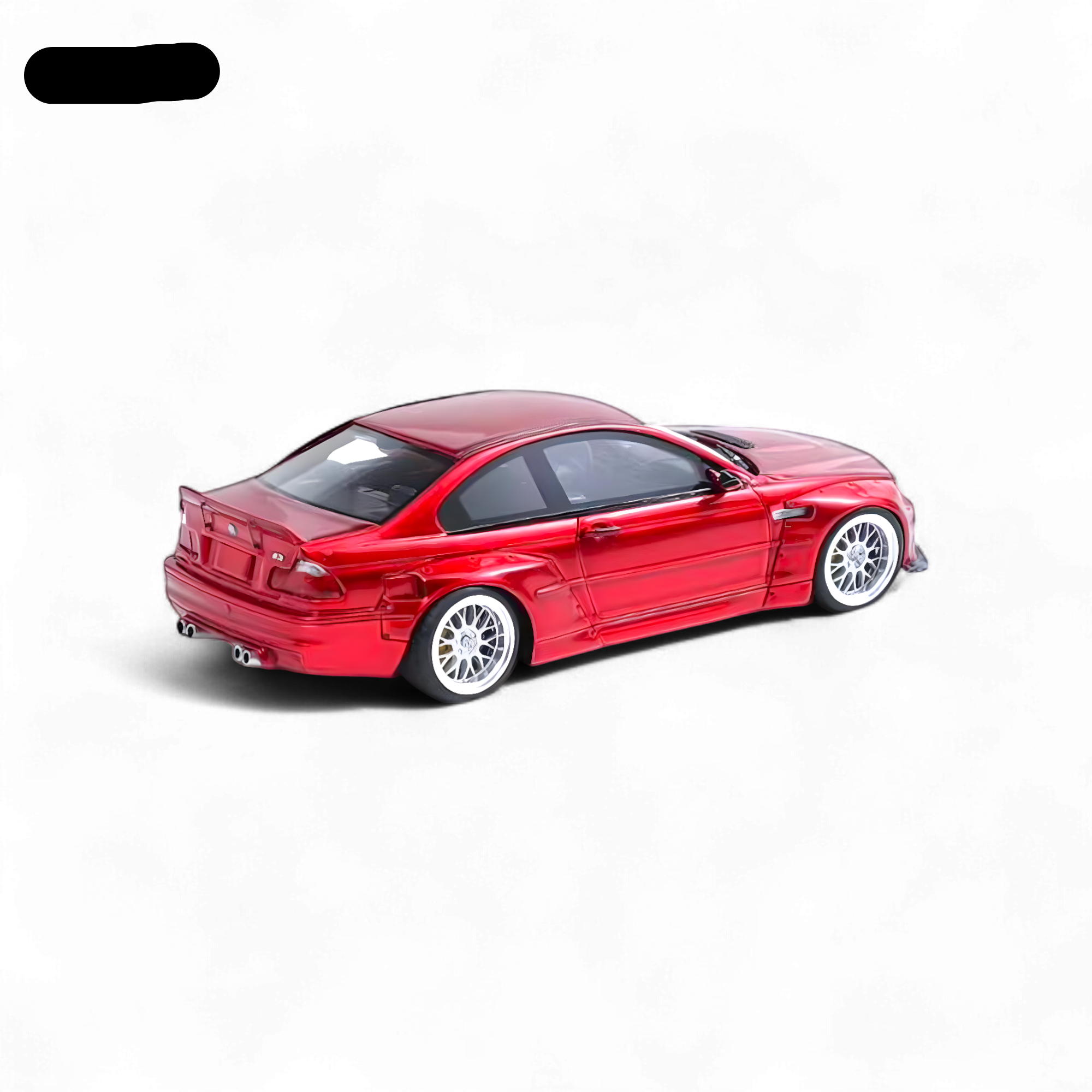BMW M3 E46 Widebody Pandem in Metallic Red Resin 1:64 by FLAME 3