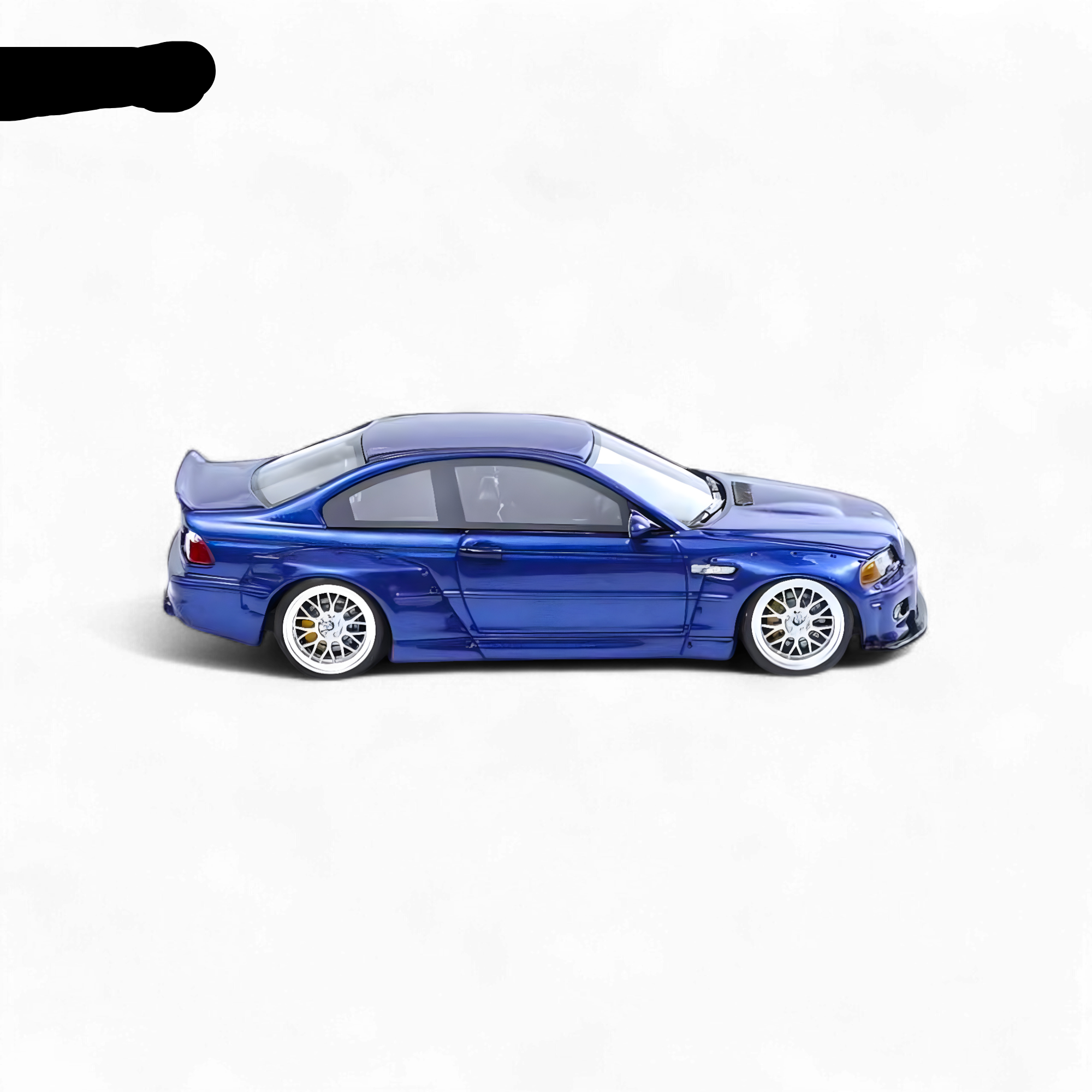BMW M3 E46 Widebody Pandem in Metallic Blue Resin 1:64 by FLAME 3