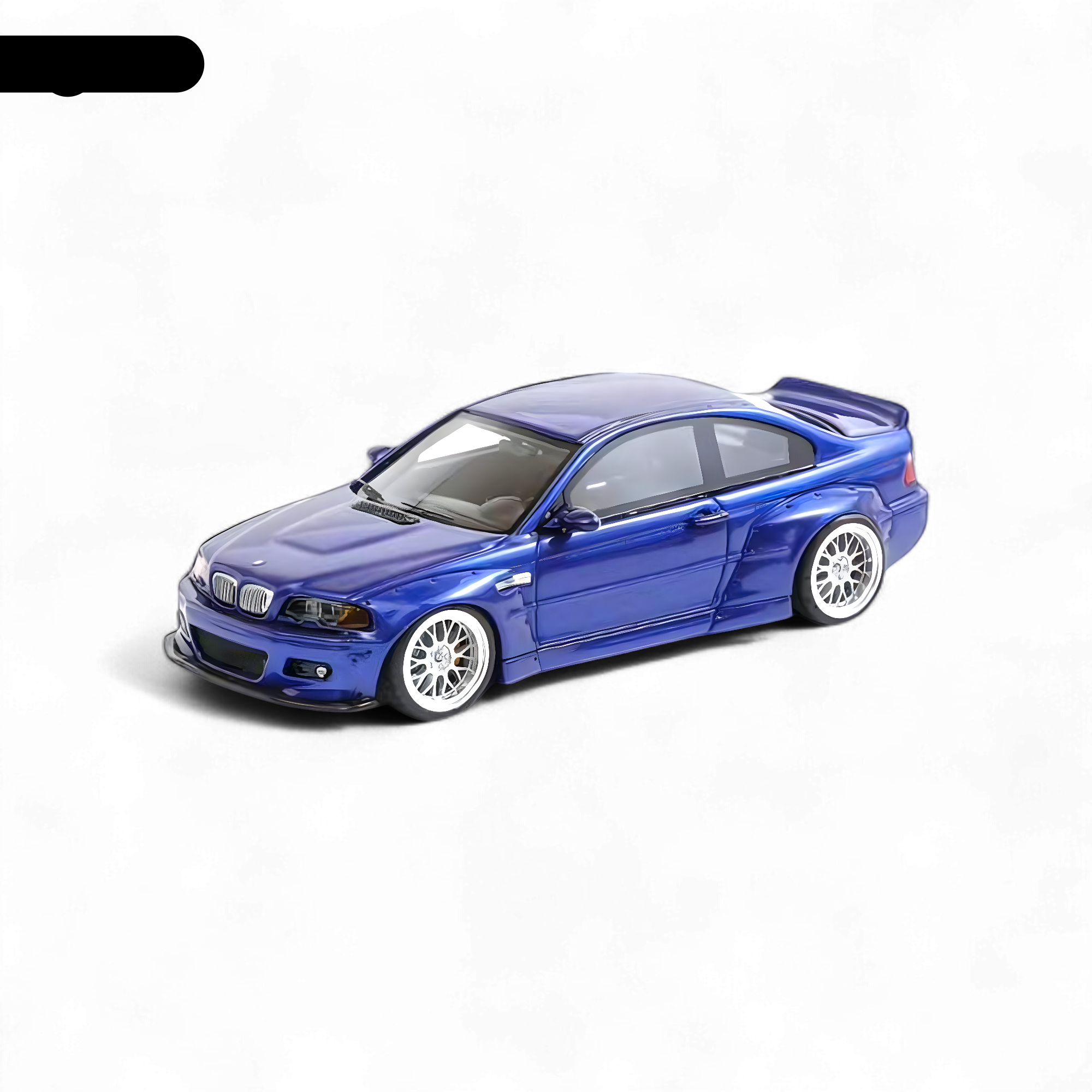 BMW M3 E46 Widebody Pandem in Metallic Blue Resin 1:64 by FLAME