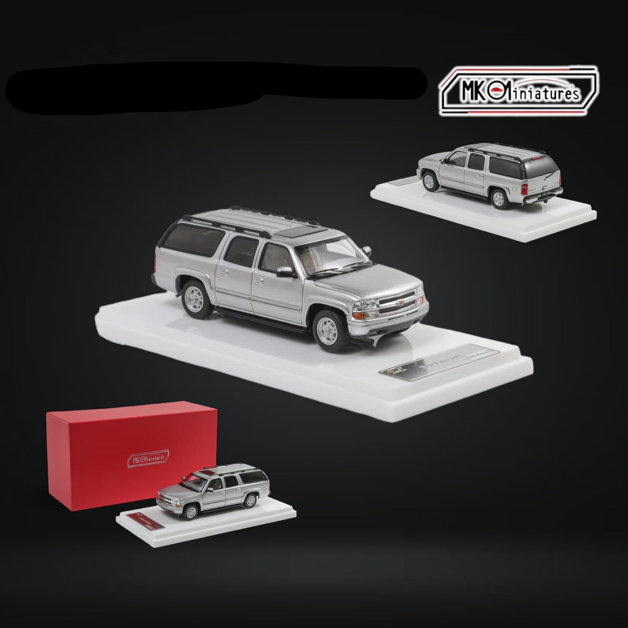 Chevrolet Suburban in Silver 1:64 by MK Miniatures – Big Boy