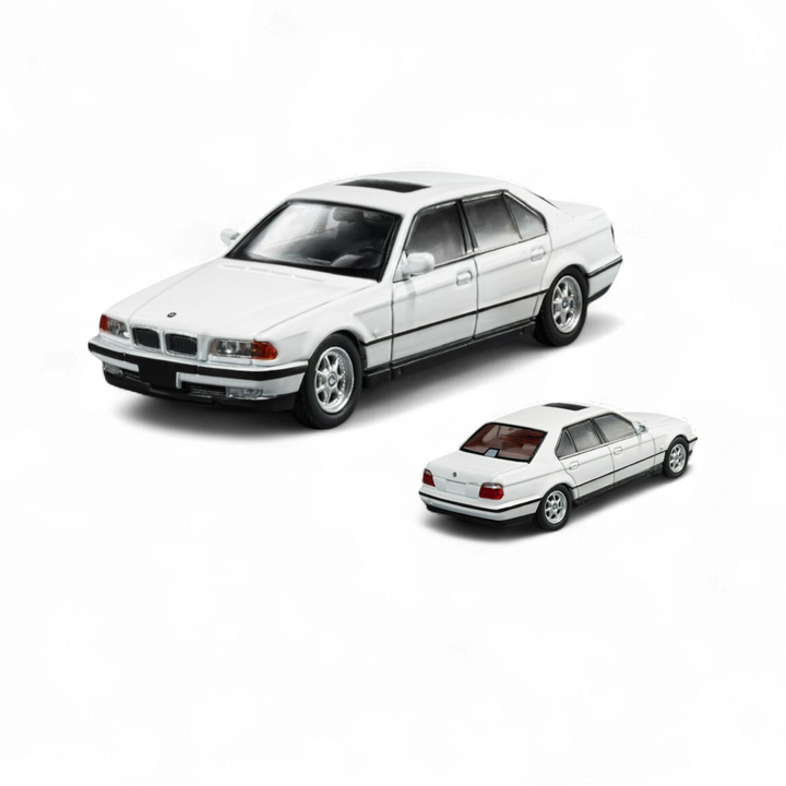 BMW E38 740iL 7-Series in White 1:64 by DCM 