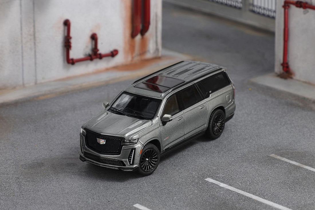 Cadillac Escalade ESV in Dark Grey 1:64 KS-057-470 by Shadow Pro 2