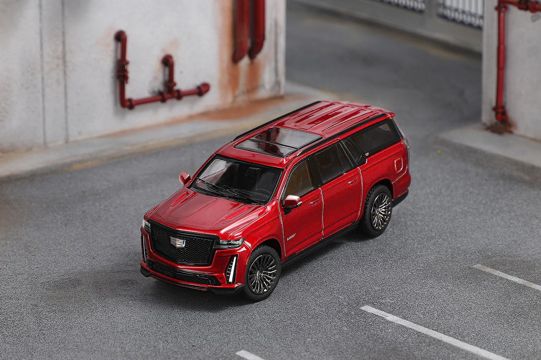 Cadillac Escalade ESV in Burgundy 1:64 KS-057-469 by Shadow Pro 2