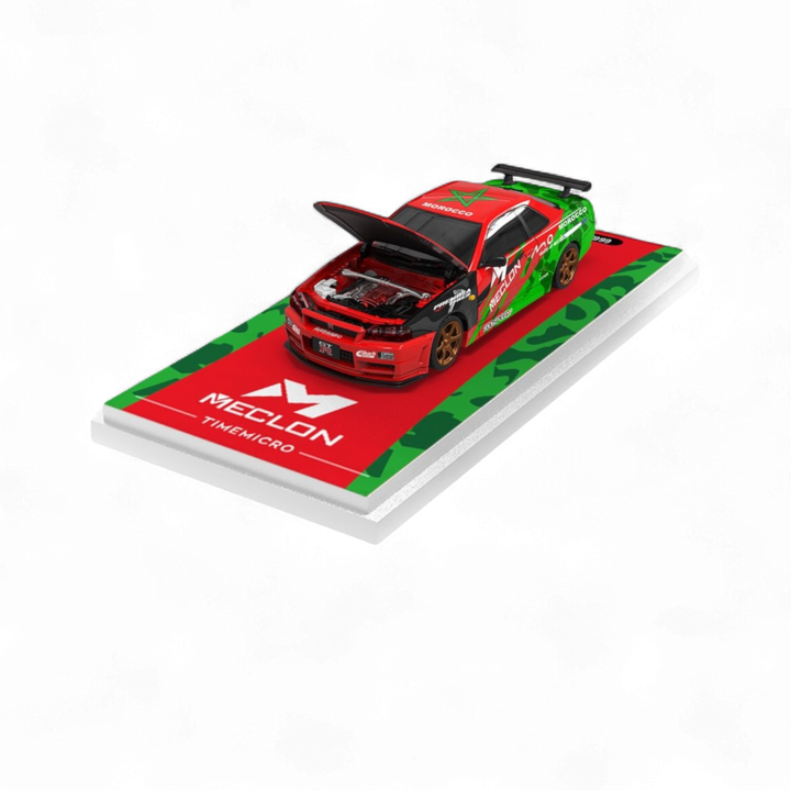Nissan Skyline GT-R R34 MECLON Ordinary 1:64 by TimeMicro & MECLON