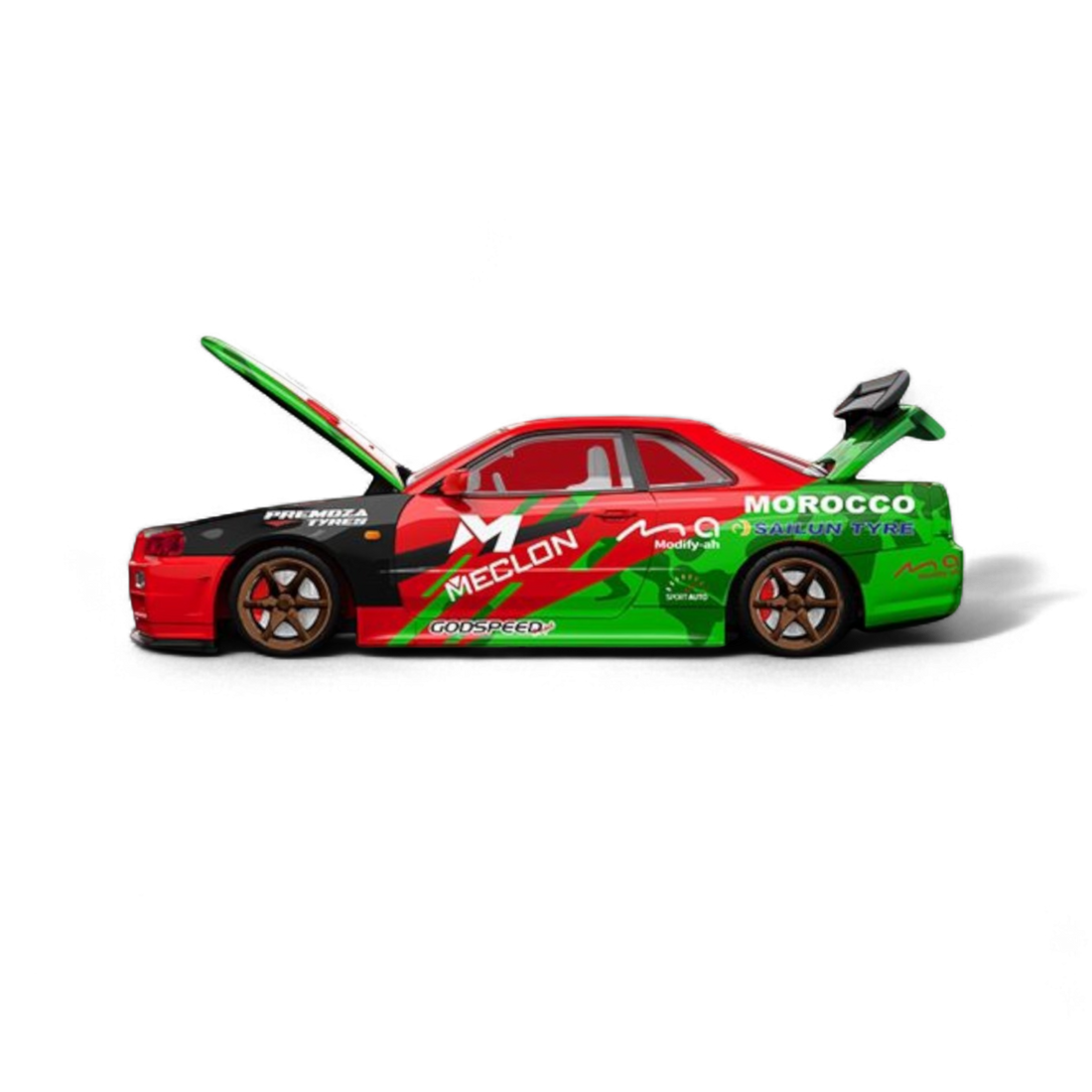 Nissan Skyline GT-R R34 MECLON Ordinary 1:64 by TimeMicro & MECLON 3