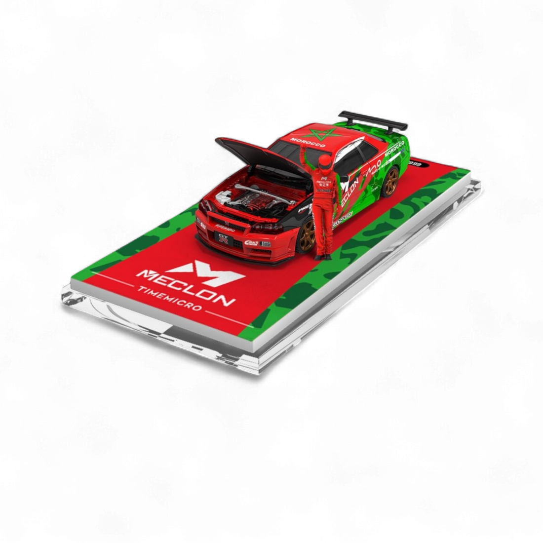 Nissan Skyline GT-R R34 MECLON Container Set 1:64 by TimeMicro & MECLON 5