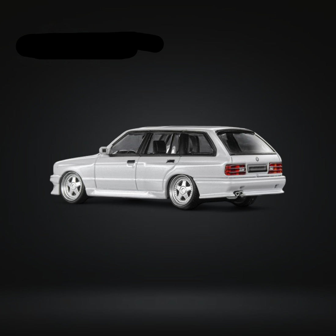 BMW E30 Touring Wagon in Venus White w/ Openable Hood 1:64 by Mortal 3