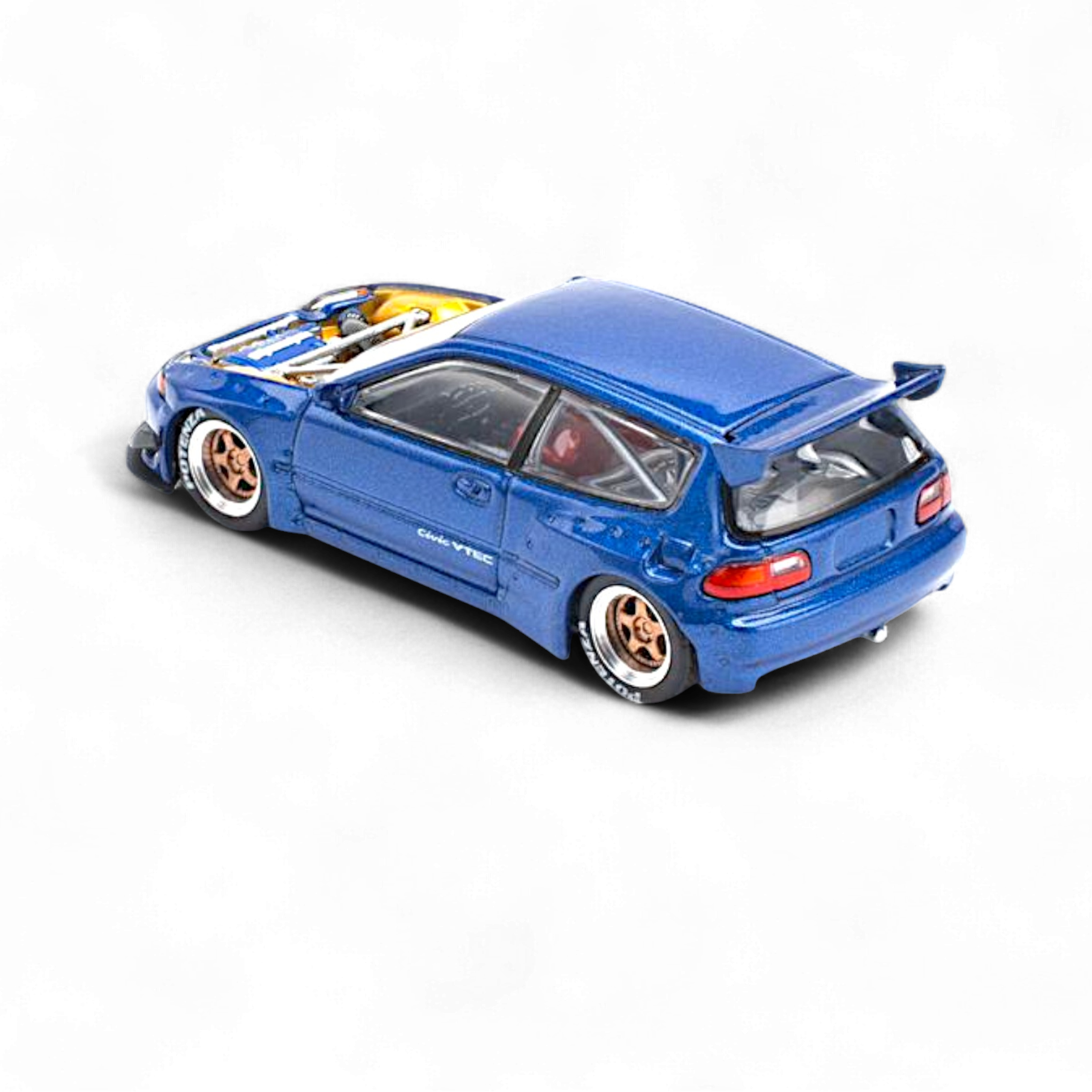 Pandem Civic EG6 Metallic Blue w/ Openable hood 1:64 by Pop Race  2