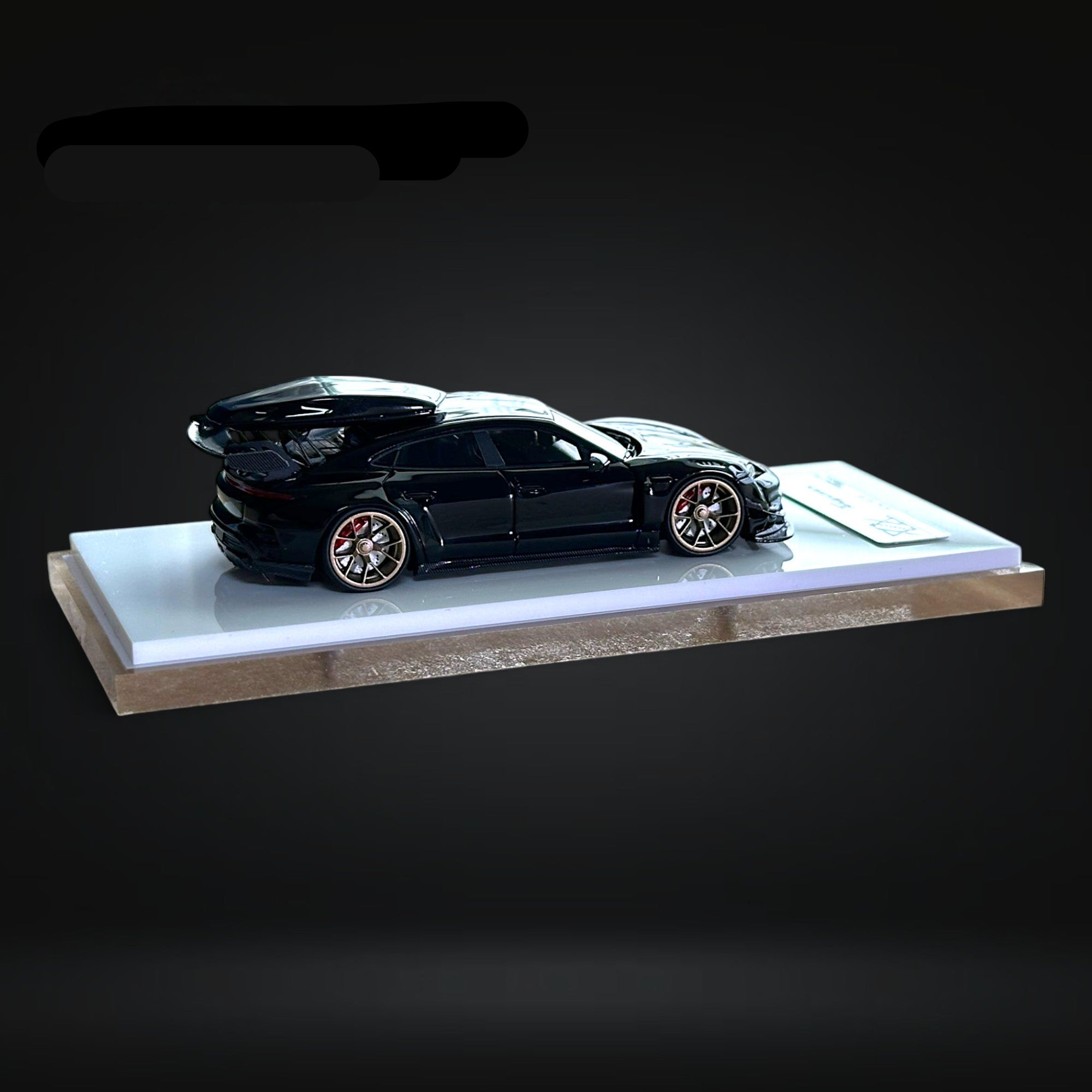 Porsche X Zephyr Designz Taycan in Black with Roof Box 1:64 by Error404 - 10