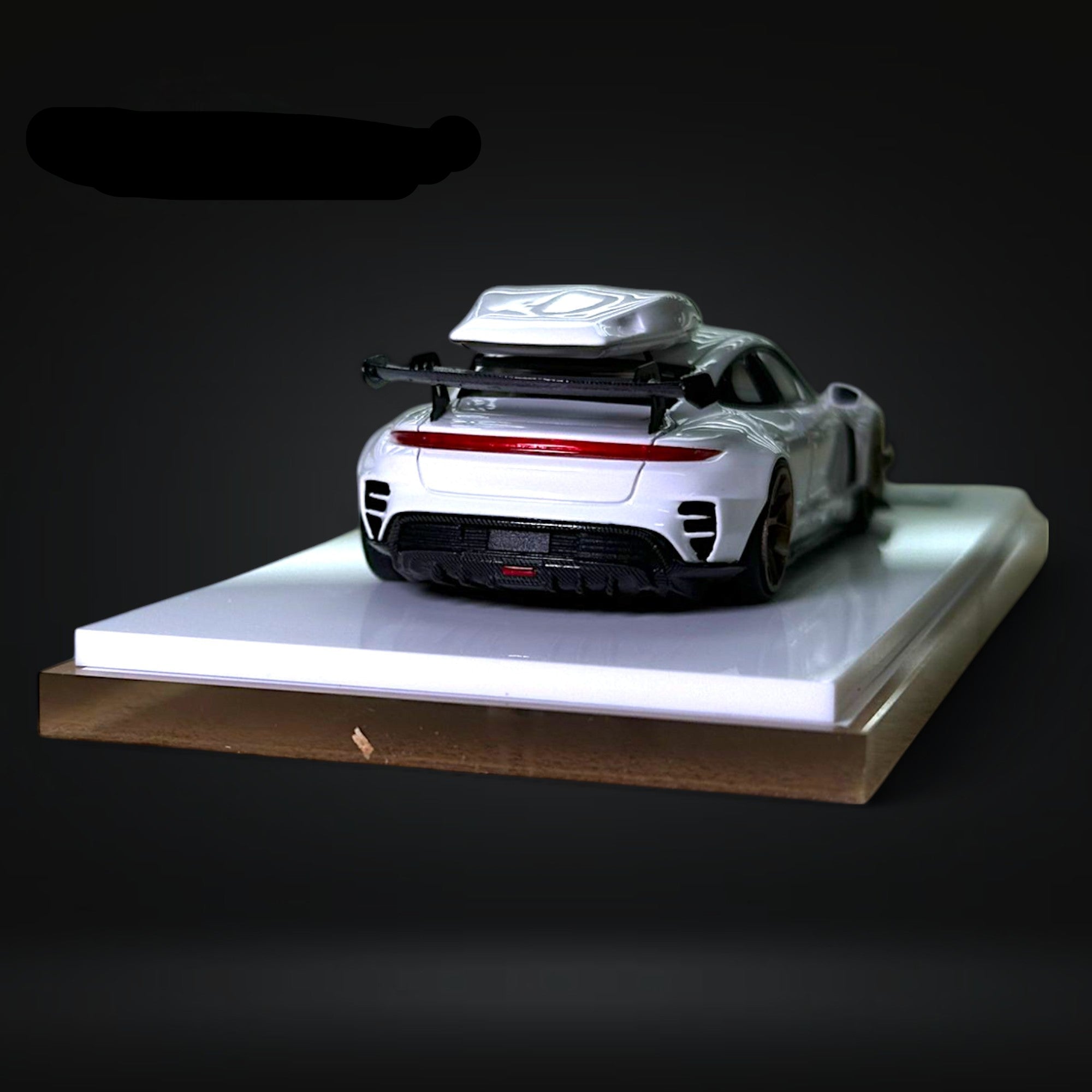 Porsche X Zephyr Designz Taycan in White with Roof Box 1:64 by Error404 5