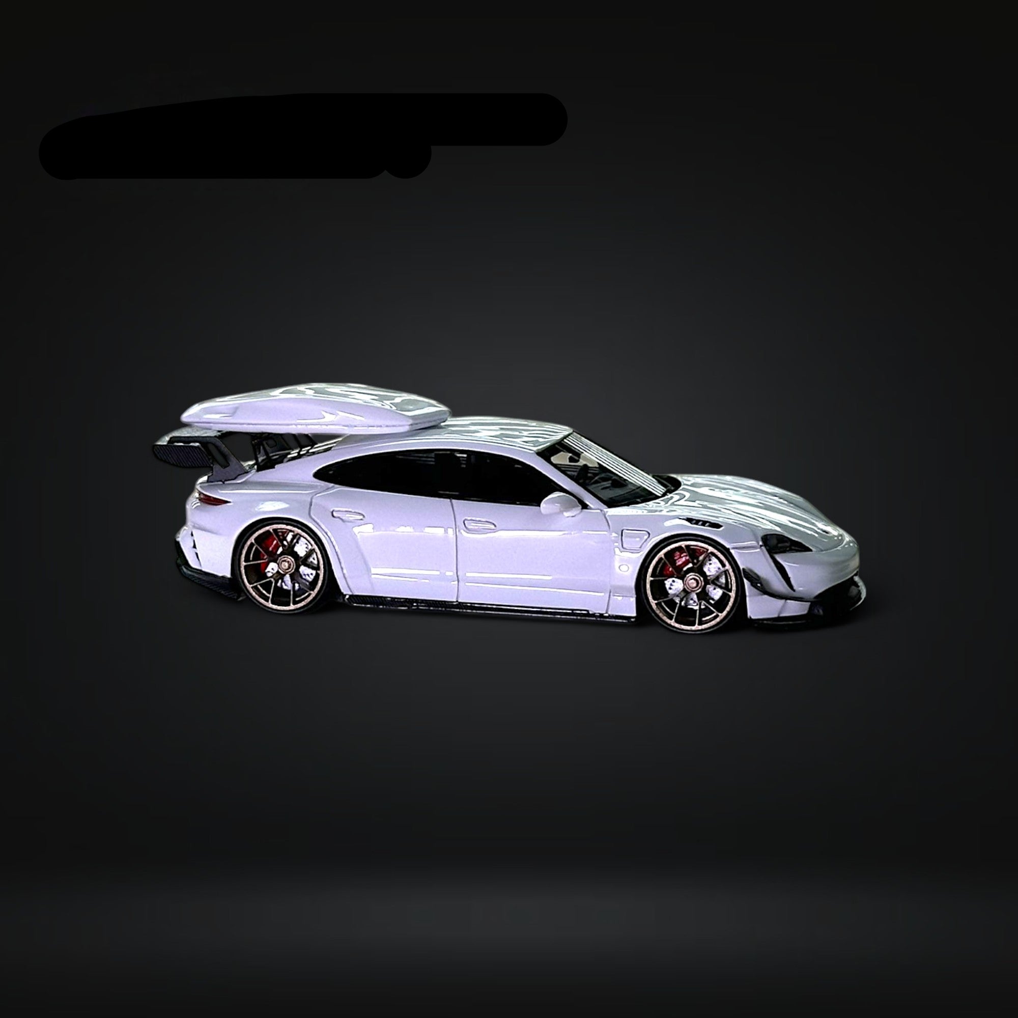 Porsche X Zephyr Designz Taycan in White with Roof Box 1:64 by