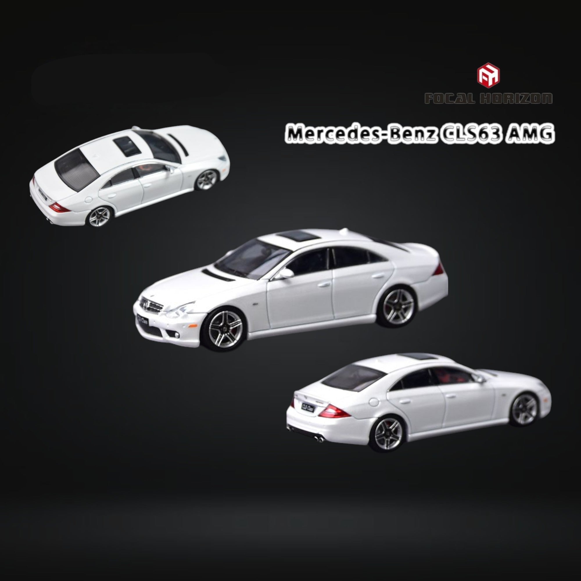 Mercedes-Benz CLS 63 AMG Mk1 C219 in Pearl White 1:64 by Focal Horizon