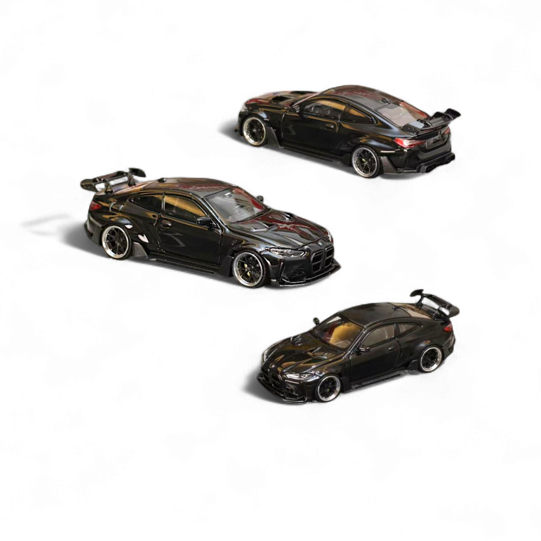 BMW M4 G82 Widebody in Black 1:64 by Street Weapon