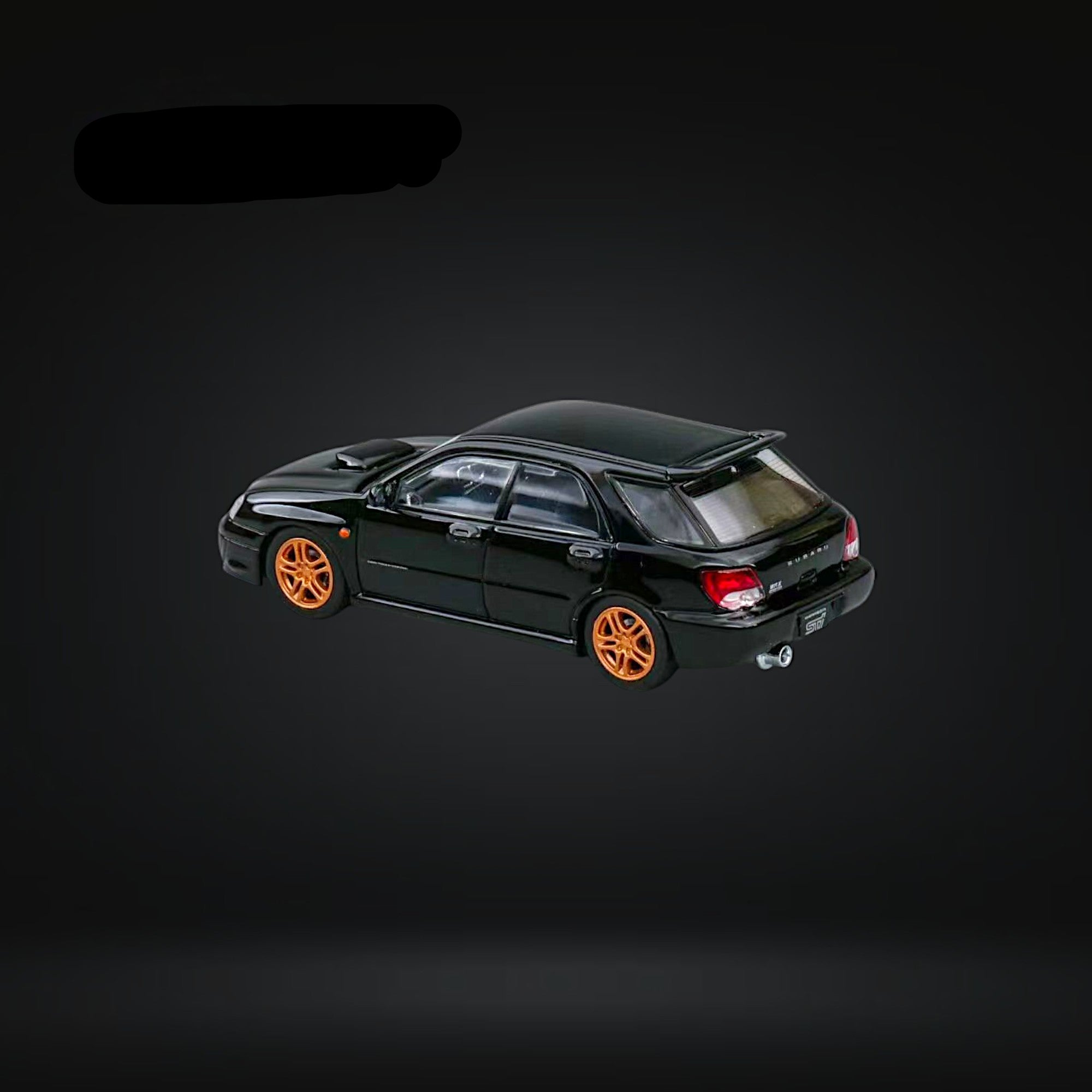 Subaru Impreza STi GD 8th Gen WAGON in Black 1:64 by Furuya 2