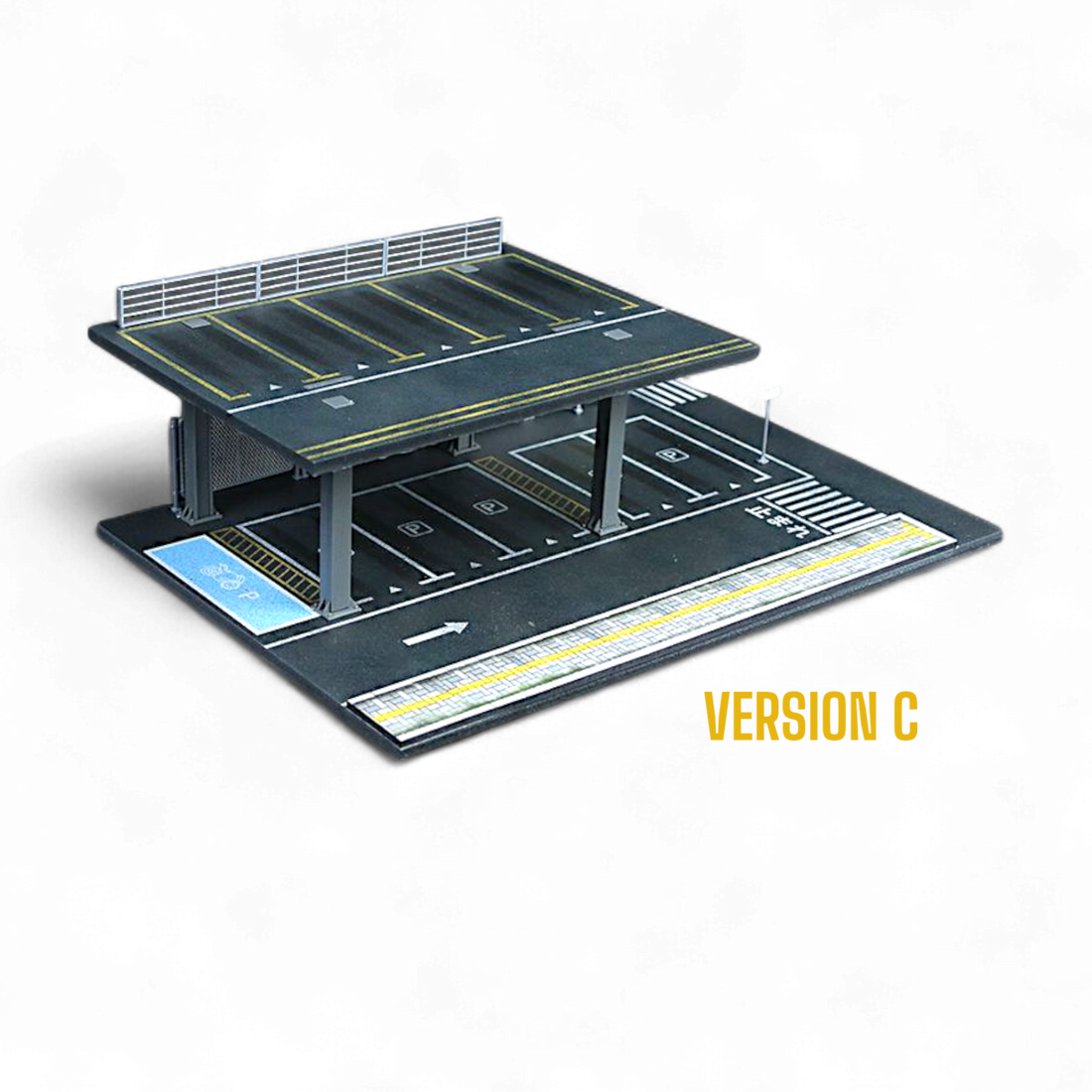 STEEL STRUCTURE PLATFORM PARKING SCENE Version C 1:64 MO923003 by MoreArt