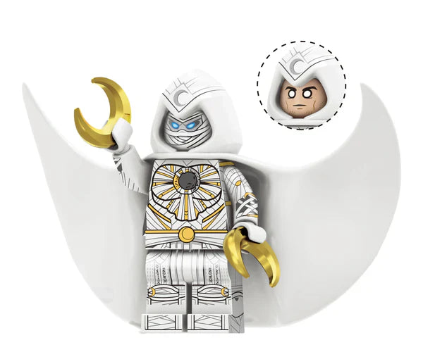 Moon Knight -White Figurine for Lego