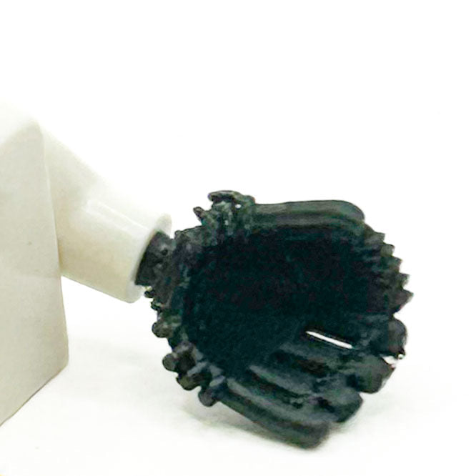Black Baseball Glove (Left Hand) for Minifig [3D Printed] for Lego