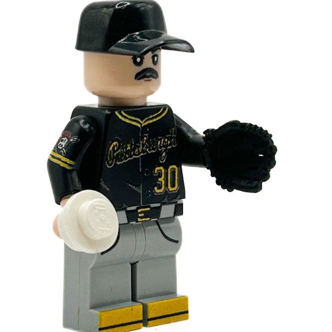 Black Baseball Glove (Left Hand) for Minifig [3D Printed] for Lego 3