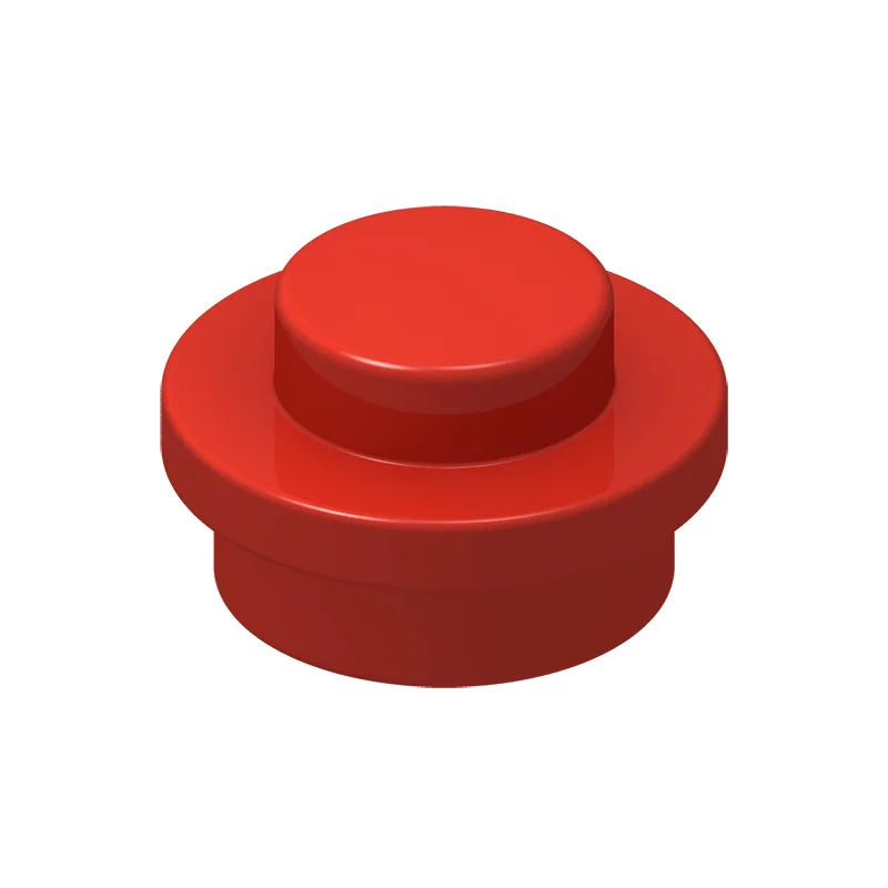 Red 4073 1x1 Round Plate Brick – Choose Quantity – LEGO® Compatible Bulk Lot