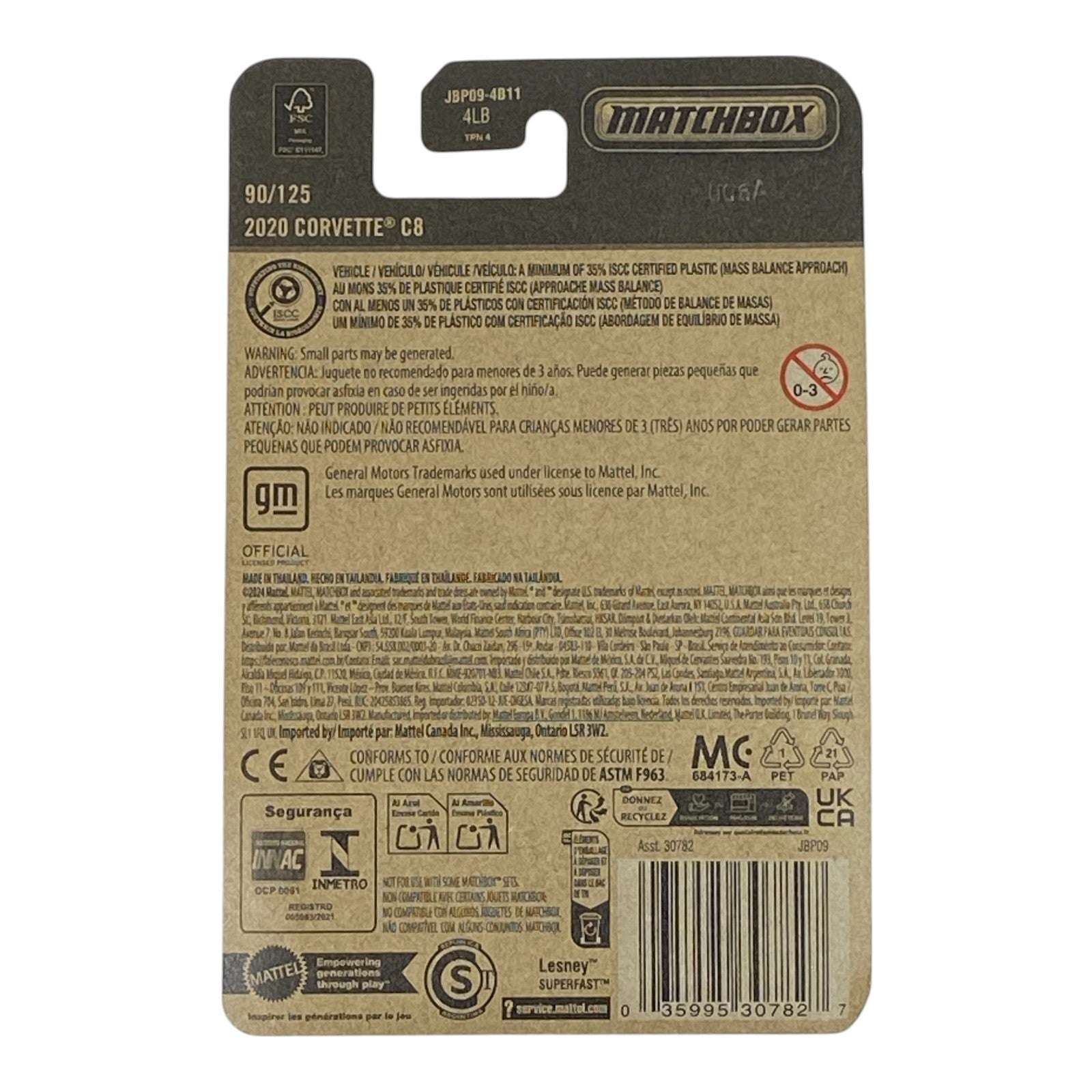 Matchbox 2020 Corvette C8 - 2025 Matchbox Series 90/125 2